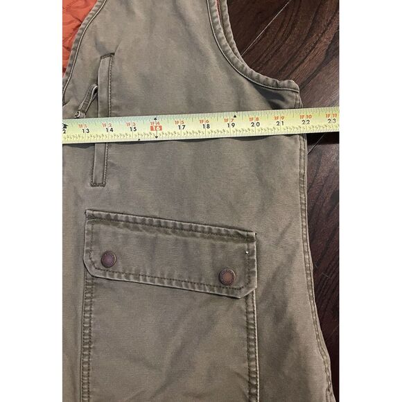 Duluth Trading Women's Utility Vest LARGE Green Hiking Quilted Cargo Pockets Zip - Picture 4 of 5